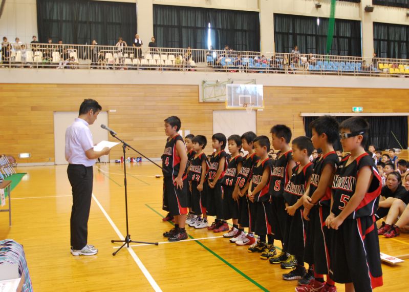 大河内工務店杯バスケットボール大会の開催(小学校・中学校)1